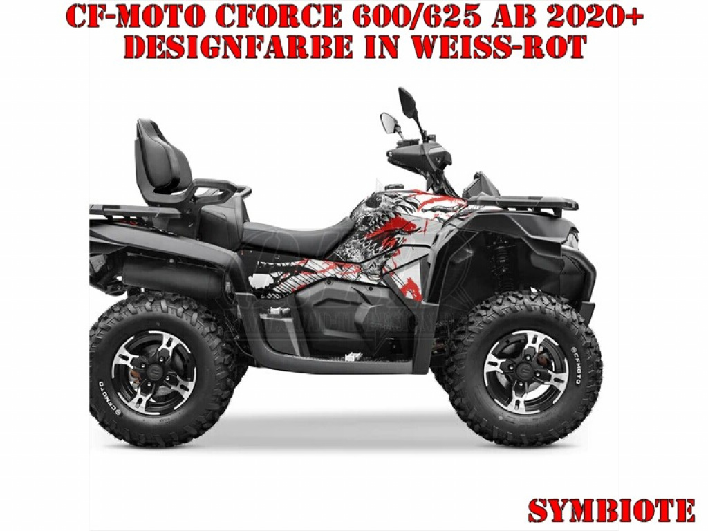 Symbiote Weiß-Rot M Version für CF-Moto CForce 600-625 S/L ab 2020+