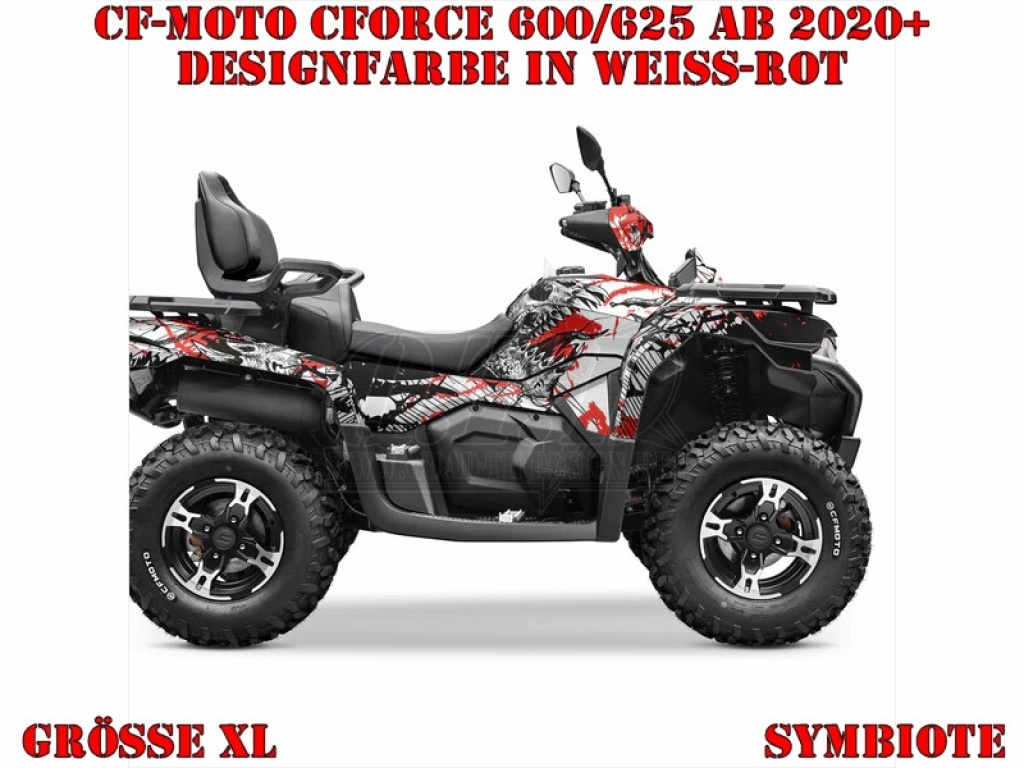 Symbiote Weiß-Rot XL Version für CF-Moto CForce 600-625 S/L ab 2020+