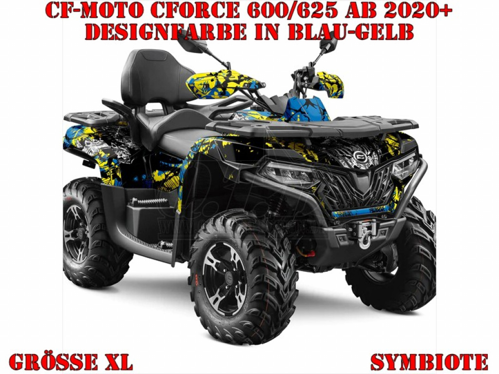 Symbiote Blau-Gelb XL Version für CF-Moto CForce 600-625 S/L ab 2020+
