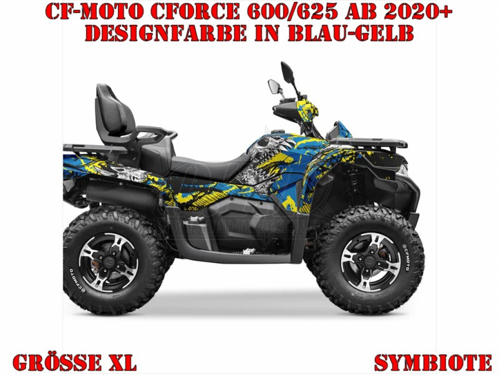 Symbiote Blau-Gelb XL Version für CF-Moto CForce 600-625 S/L ab 2020+