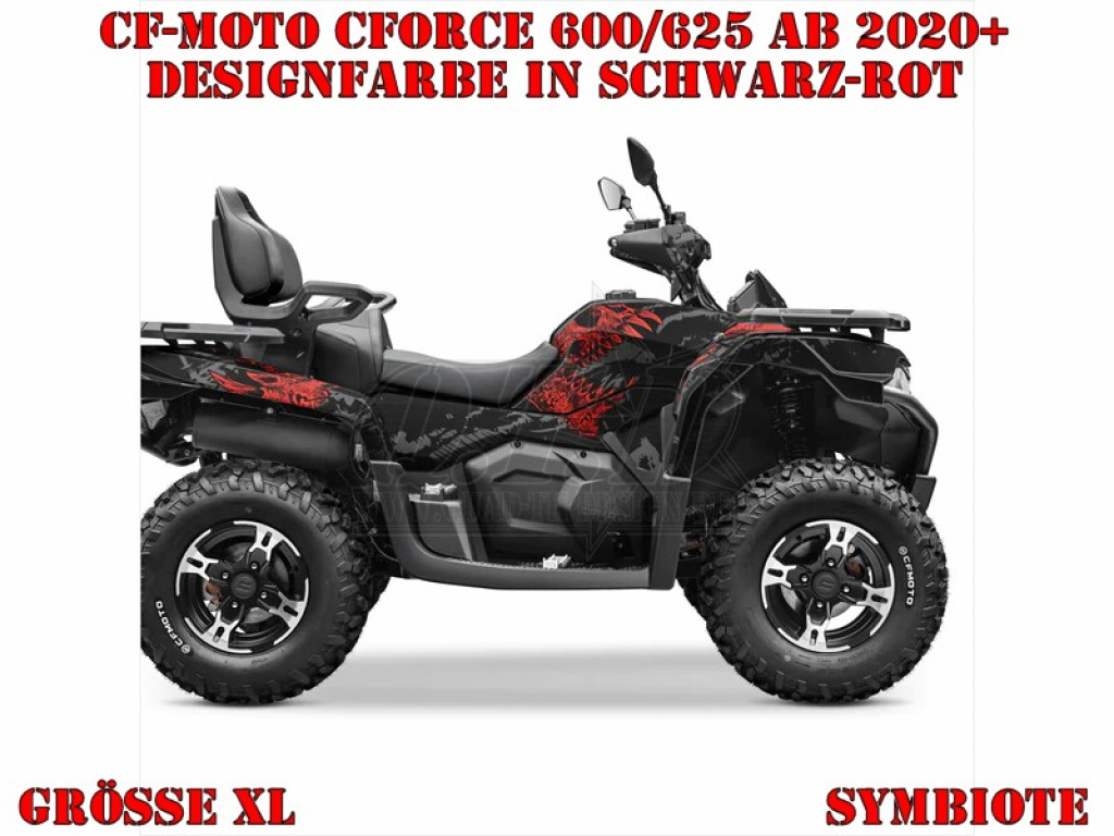 Symbiote Schwarz-Rot XL Version für CF-Moto CForce 600-625 S/L ab 2020+