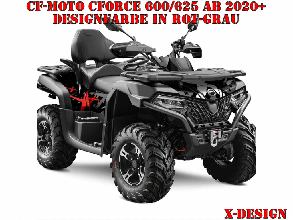 X-Design Rot-Grau M Version für CF-Moto CForce 600-625 S/L ab 2020+