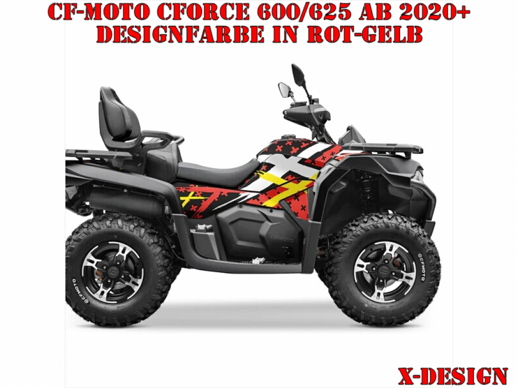 X-Design Rot-Gelb M Version für CF-Moto CForce 600-625 S/L ab 2020+