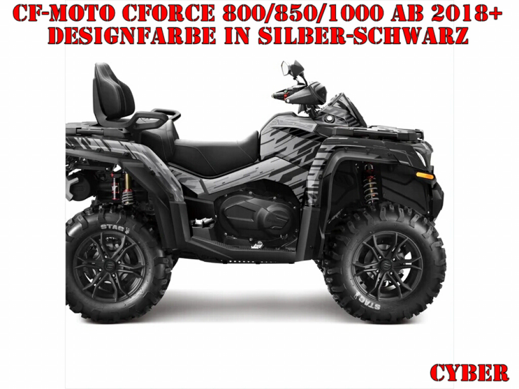 Cyber Silver-Black for CF-Moto CForce 800/820/850/1000 XC/DLX ab 2018+