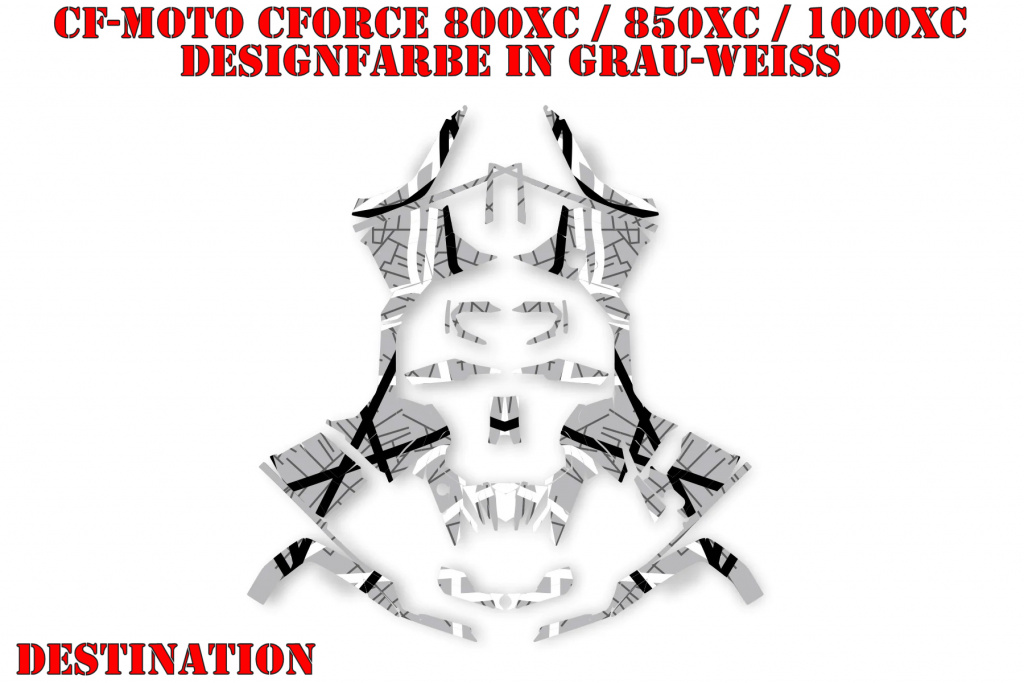 Destination Grey-White for CF-Moto CForce 800/820/850/1000 XC/DLX ab 2018+