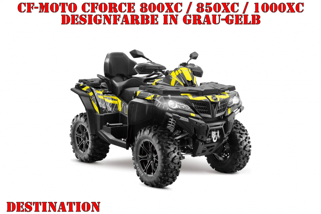Destination Grey-Yellow for CF-Moto CForce 800/820/850/1000 XC/DLX ab 2018+