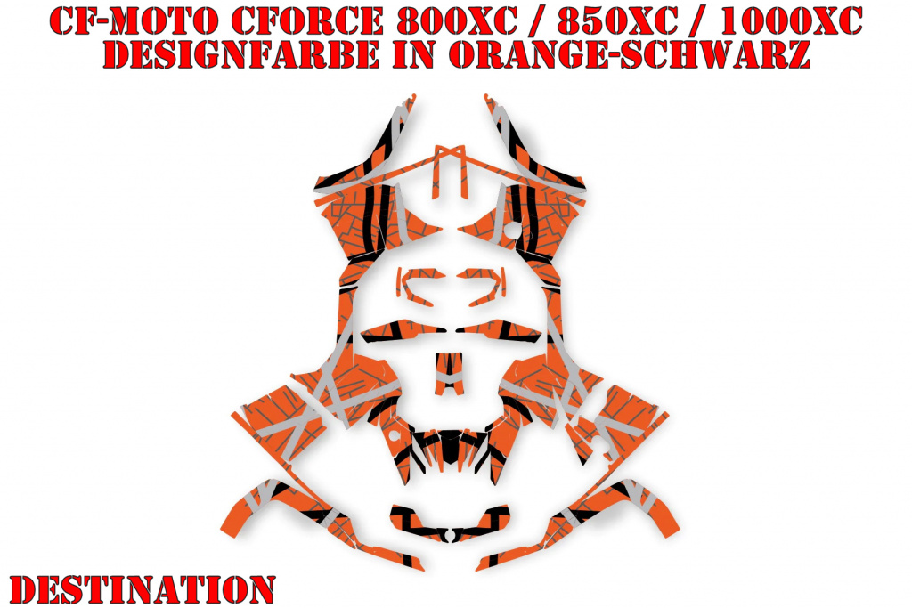 Destination Orange-Black for CF-Moto CForce 800/820/850/1000 XC/DLX up 2018+