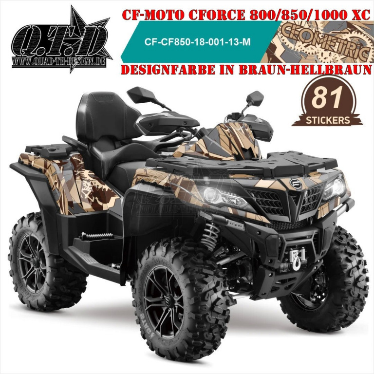 Geometric Brown-Light Brown for CF-Moto CForce 800/820/850/1000 XC/DLX ab 2018+