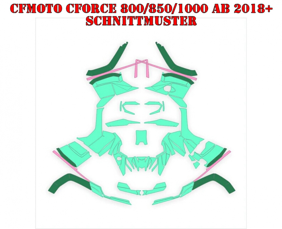 Cutting Patern for CF-Moto CForce 800/820/850/1000 XC/DLX ab 2018+