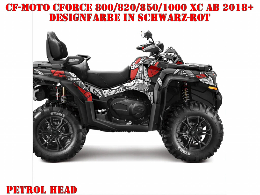 Petrol Head Black-Red for CF-Moto CForce 800/820/850/1000 XC/DLX ab 2018+