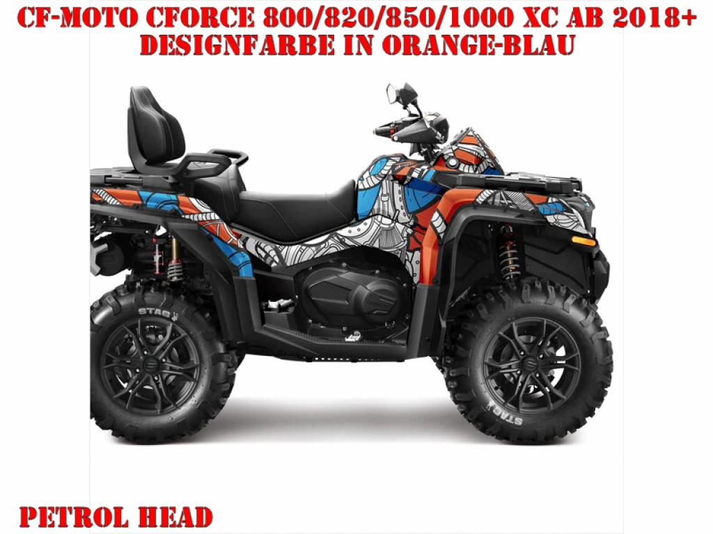 Petrol Head Orange-Blue for CF-Moto CForce 800/820/850/1000 XC/DLX ab 2018+