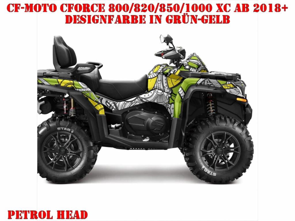 Petrol Head Green-Yellow for CF-Moto CForce 800/820/850/1000 XC/DLX ab 2018+
