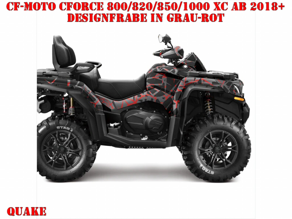 Quake Grey-Red for CF-Moto CForce 800/820/850/1000 XC/DLX ab 2018+