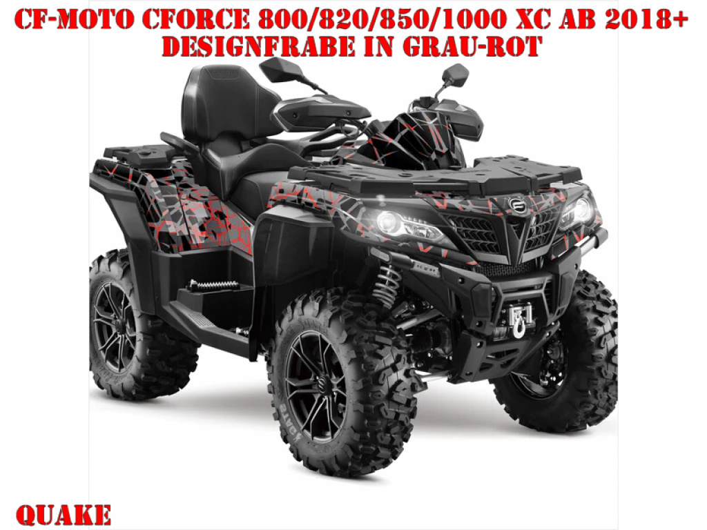 Quake Grey-Red for CF-Moto CForce 800/820/850/1000 XC/DLX ab 2018+