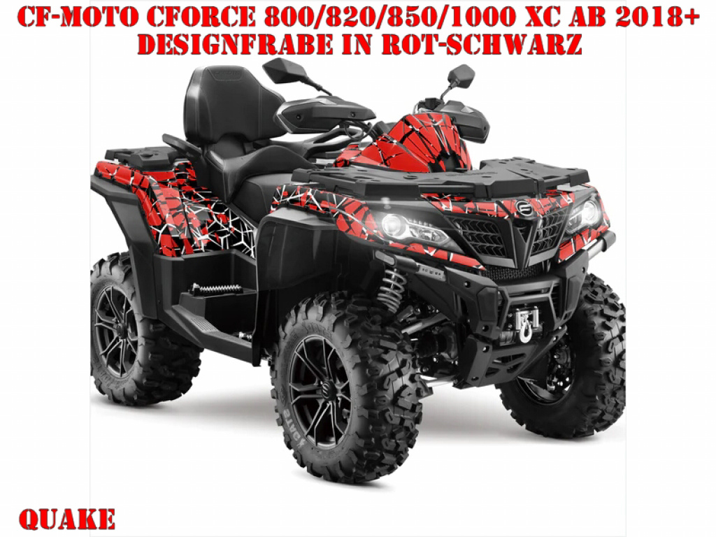 Quake Red-Black for CF-Moto CForce 800/820/850/1000 XC/DLX ab 2018+