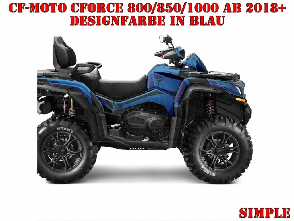 Simple Blue for CF-Moto CForce 800/820/850/1000 XC/DLX ab 2018+