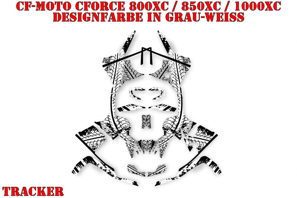 Tracker Grey-White for CF-Moto CForce 800/820/850/1000 XC/DLX ab 2018+