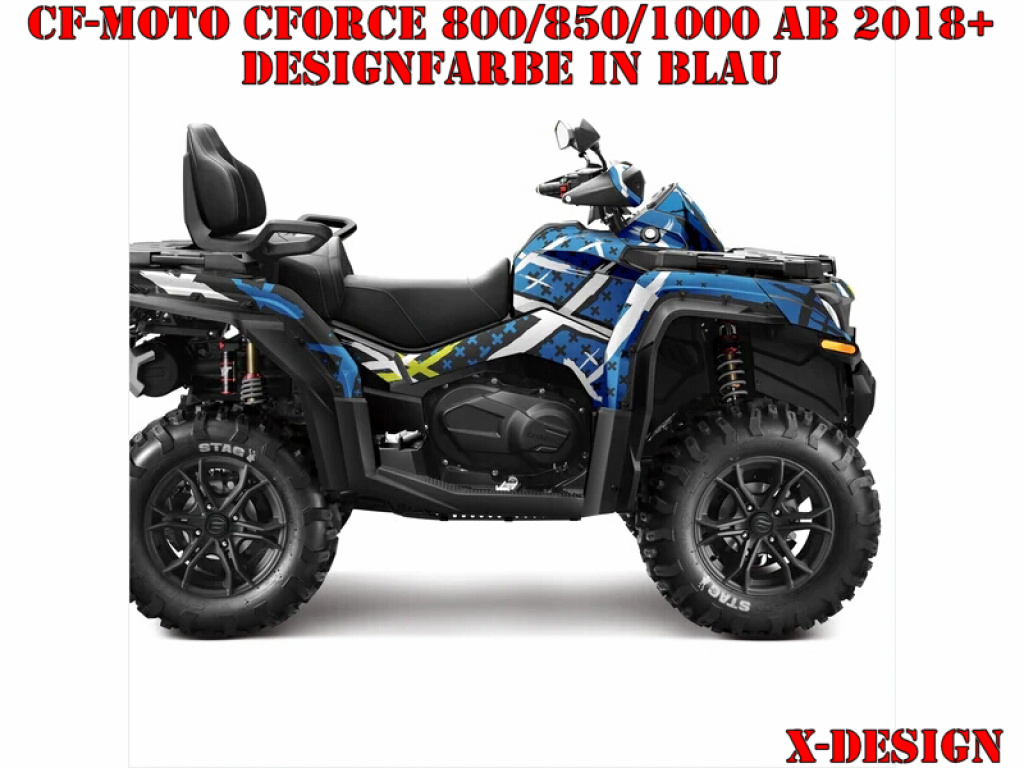 X-Design Blue for CF-Moto CForce 800/820/850/1000 XC/DLX ab 2018+