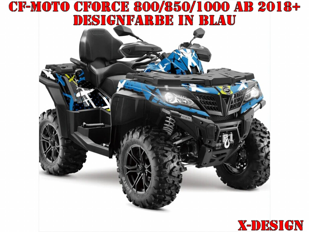 X-Design Blue for CF-Moto CForce 800/820/850/1000 XC/DLX ab 2018+
