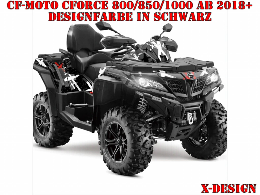 X-Design Black for CF-Moto CForce 800/820/850/1000 XC/DLX up 2018+