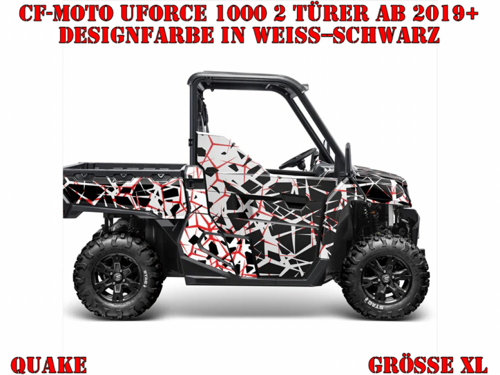 Quake White-Black XL Version for CF-Moto UForce 1000 2 Doors