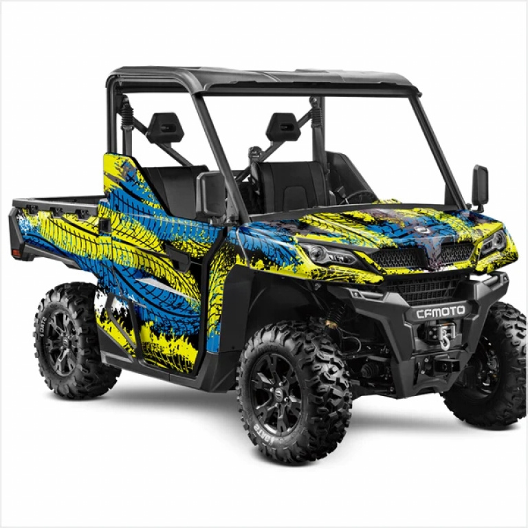 Tracker Yellow-Blue XL Version for CF-Moto UForce 1000 2 Doors