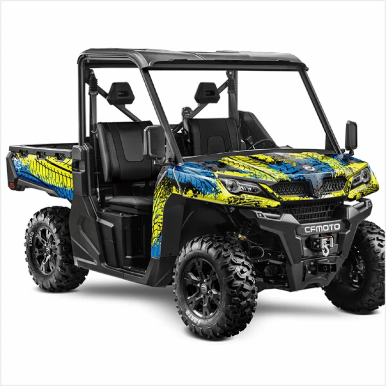 Tracker Yellow-Blue M Version for CF-Moto UForce 1000 2 Doors