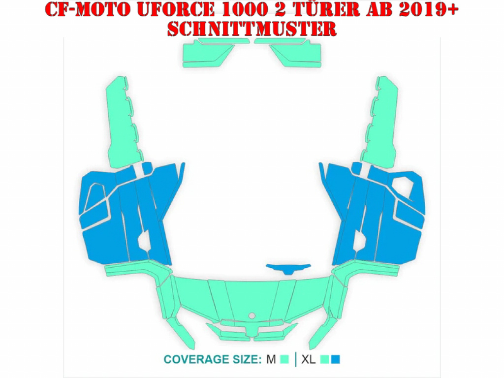 Cutting Pattern for CF-Moto UForce 1000 2 Doors