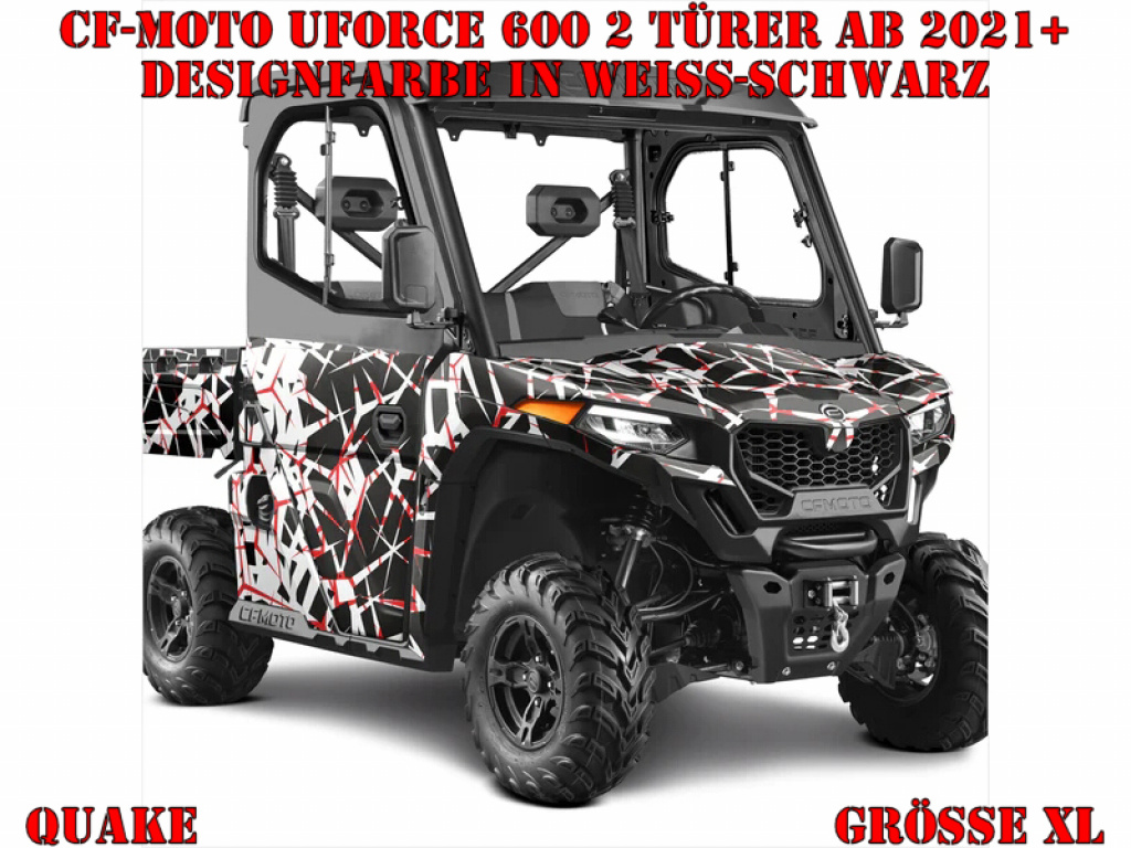 Quake White-Black XL Version for CF-Moto UForce 600 2 Doors