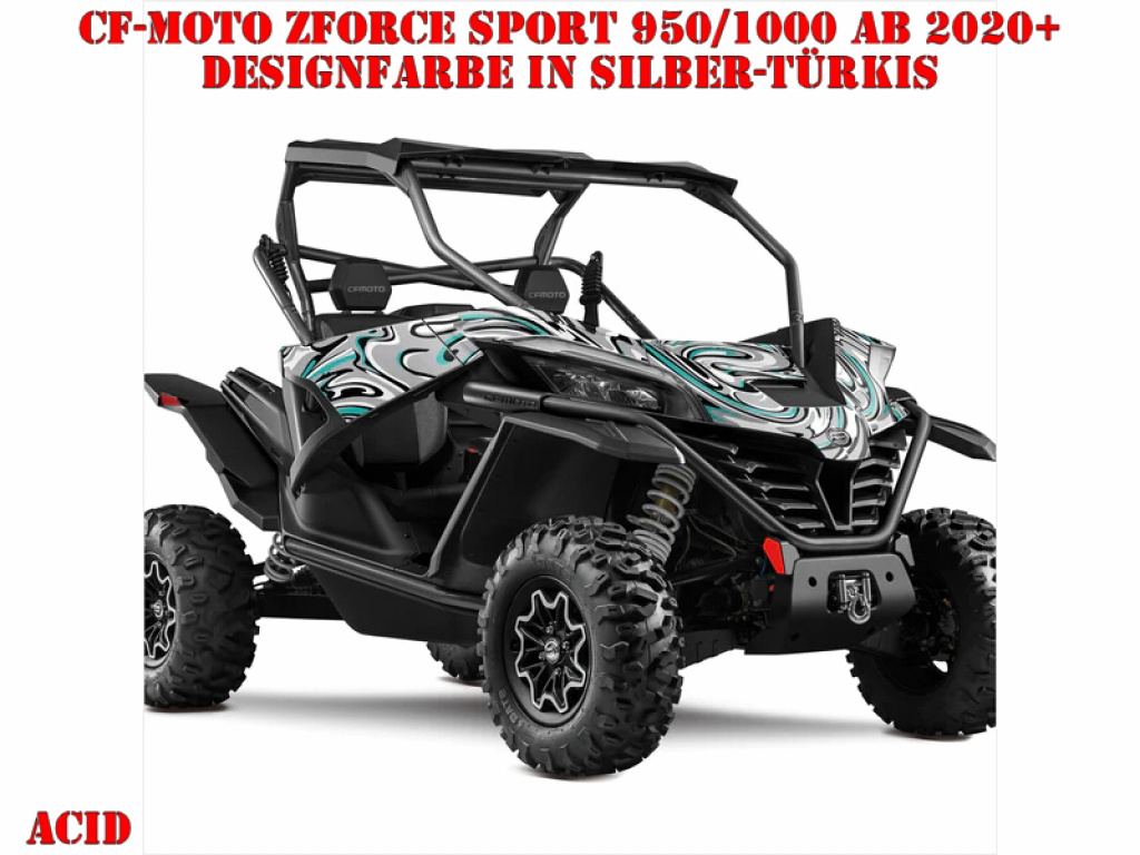 Acid Silver-Turquoise for CF-Moto ZForce Sport 950/1000