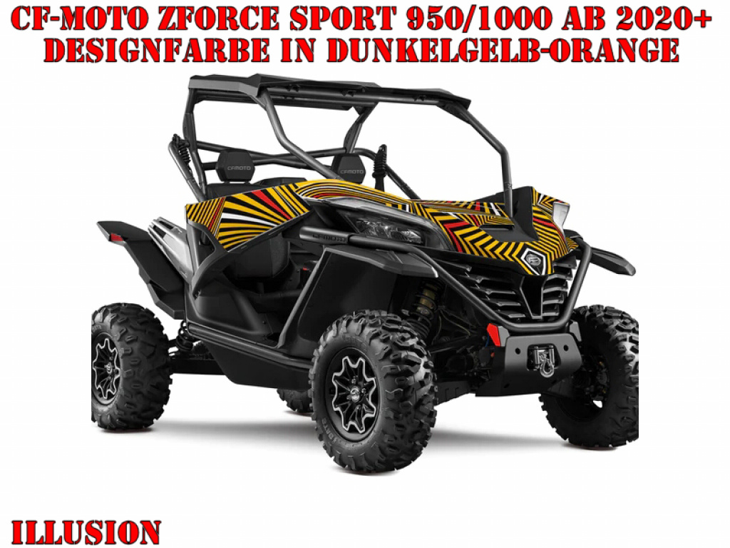 Illusion Dark Yellow-Orange for CF-Moto ZForce Sport 950/1000