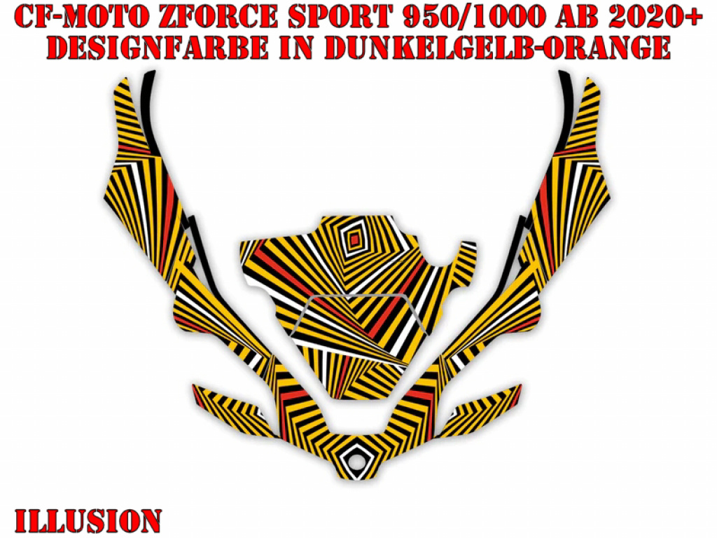 Illusion Dark Yellow-Orange for CF-Moto ZForce Sport 950/1000