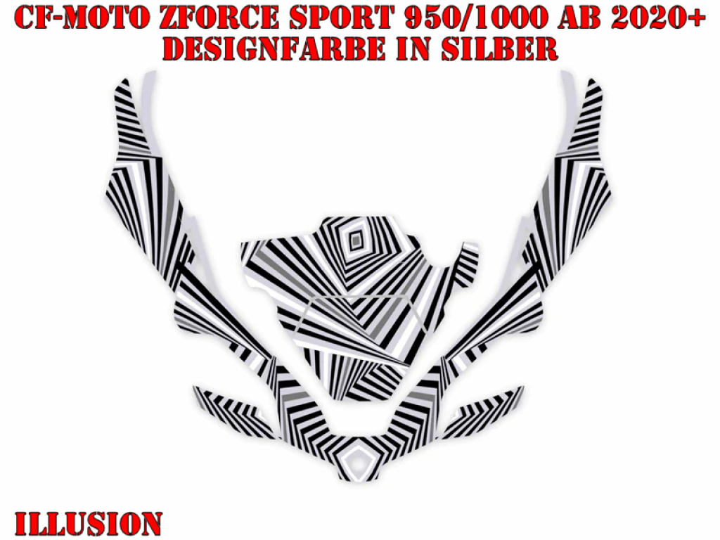 Illusion Silver for CF-Moto ZForce Sport 950/1000