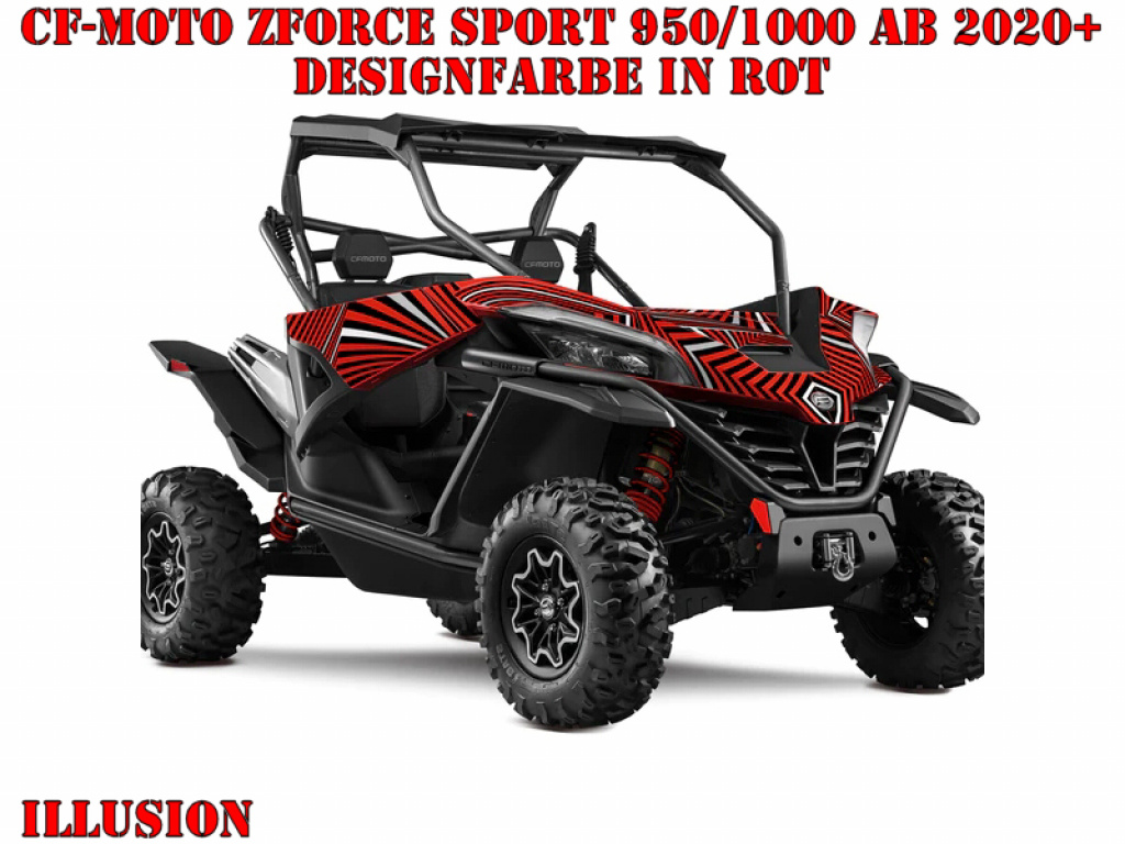 Illusion Red for CF-Moto ZForce Sport 950/1000