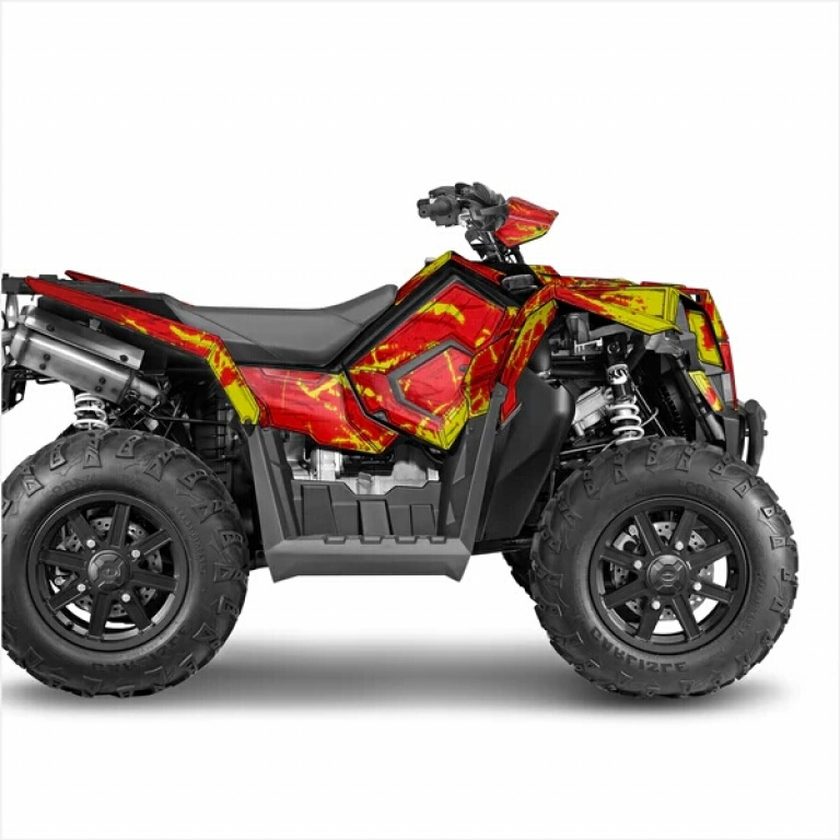 Shaded Red-Yellow for Polaris Scrambler XP 850, XP 1000, XP 1000-S