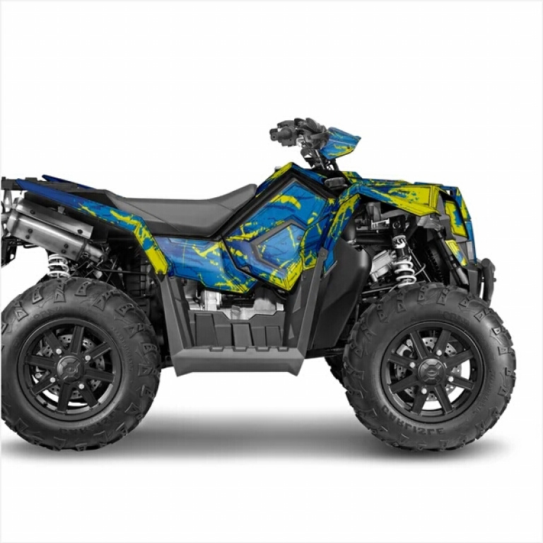 Shaded Blue-Yellow for Polaris Scrambler XP 850, XP 1000, XP 1000-S