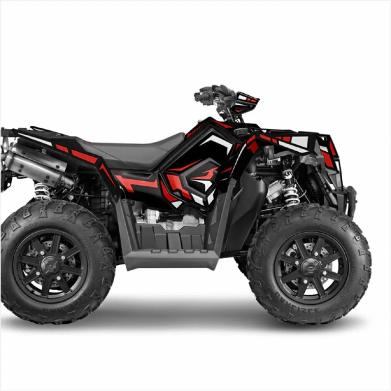 Simple Red-White for Polaris Scrambler XP 850, XP 1000, XP 1000-S