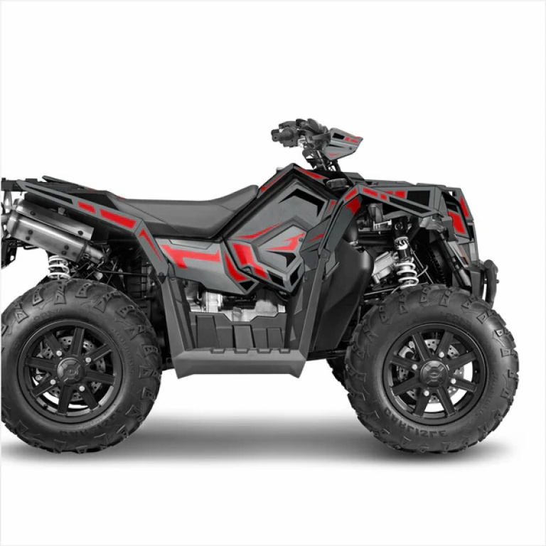 Simple Grey-Red for Polaris Scrambler XP 850, XP 1000, XP 1000-S