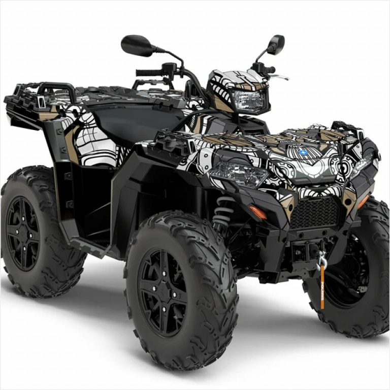 Petrol Head Grau-Beige M Version für Polaris Sportsman 850/XP 1000/ XP 1000-S