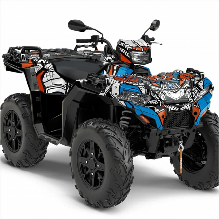 Petrol Head Blau-Orange M Version für Polaris Sportsman 850/XP 1000/ XP 1000-S