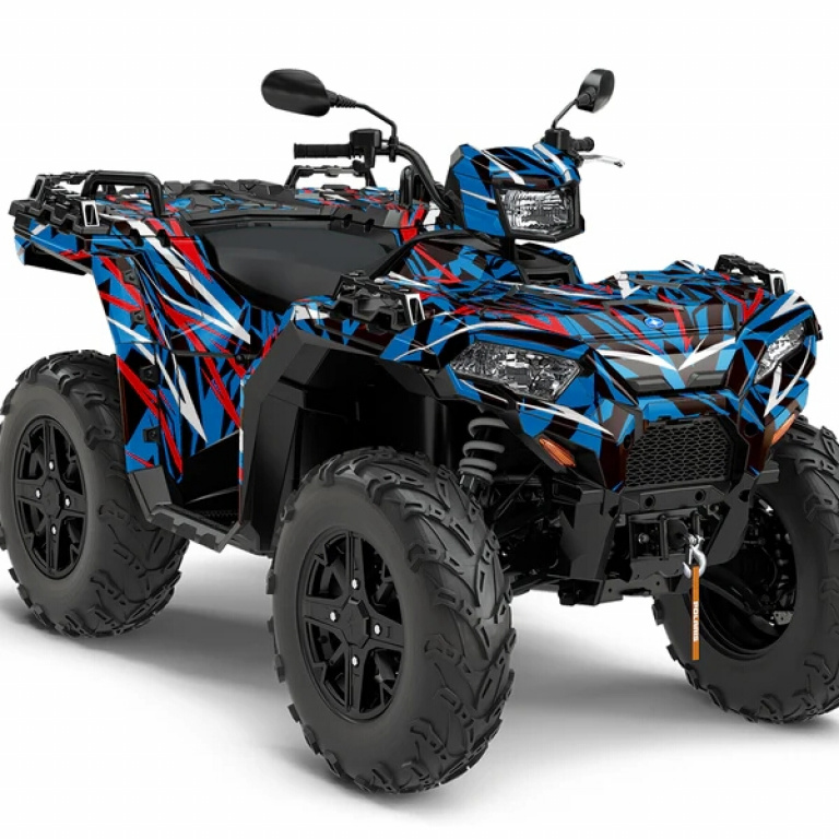 Race Spirit Blau-Rot XL Version für Polaris Sportsman 850/XP 1000/ XP 1000-S