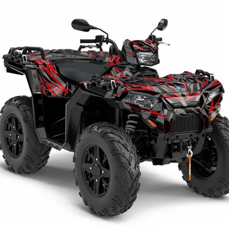 Race Spirit Grau-Rot M Version für Polaris Sportsman 850/XP 1000/ XP 1000-S