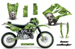 Bone Collector Grün mit Nummernfeldern für Kawasaki KDX200 1995-2006