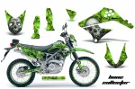 Bone Collector Grün mit Nummernfeldern für Kawasaki KLX125 D-Tracker 2010-2016
