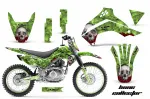 Bone Collector Grün mit Nummernfeldern für Kawasaki KLX140 2008-2019