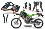 World War 2 ohne Nummernfeldern für die Kawasaki KLX250 1998-2003