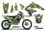 Bone Collector Grün mit Nummernfeldern für Kawasaki KLX450 2008-2022
