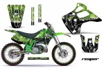 Reaper Grün mit Nummernfeldern für Kawasaki KX125/250 1992-1993
