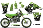 Reaper Grün mit Nummernfeldern für Kawasaki KX125/250 2003-2016