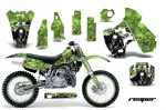 Reaper Grün mit Nummernfeldern für Kawasaki KX500 1988-2004